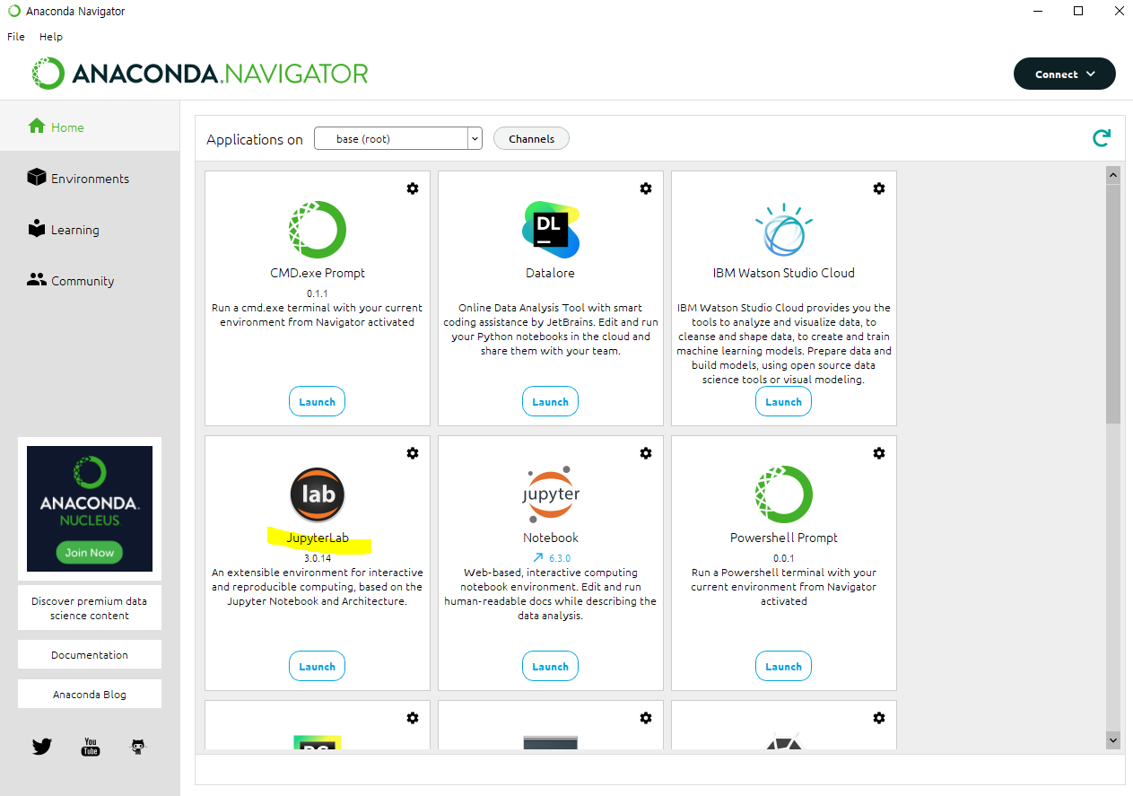 anaconda JupyterLab